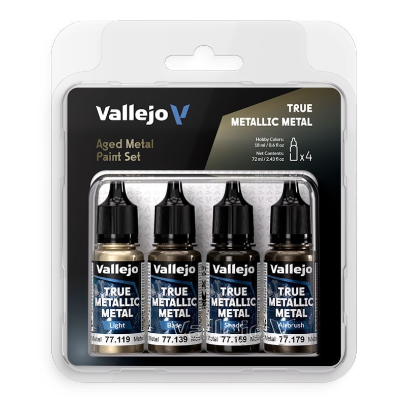 Vallejo True Metallic Metal Metal Envejecido 77258 Set TMM