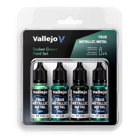 Vallejo True Metallic Metal Verde Sombrío 77257 Set TMM