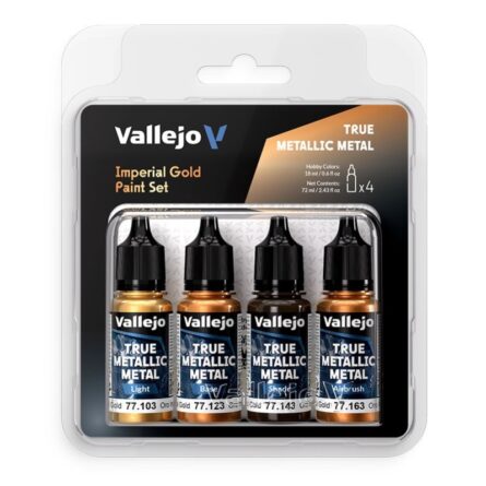 Vallejo True Metallic Metal Oro Imperial 77252 Set TMM