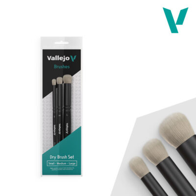Set Pinceles Dry Brush Vallejo B07990 – S, M y L 2